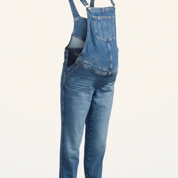 Denim Maternity Overalls in Color Suki - Picture 4 of 16